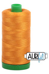 Aurifil Mako 40wt 2-ply Cotton 1000 m 1094 yd. spool - 2145 Yellow Orange